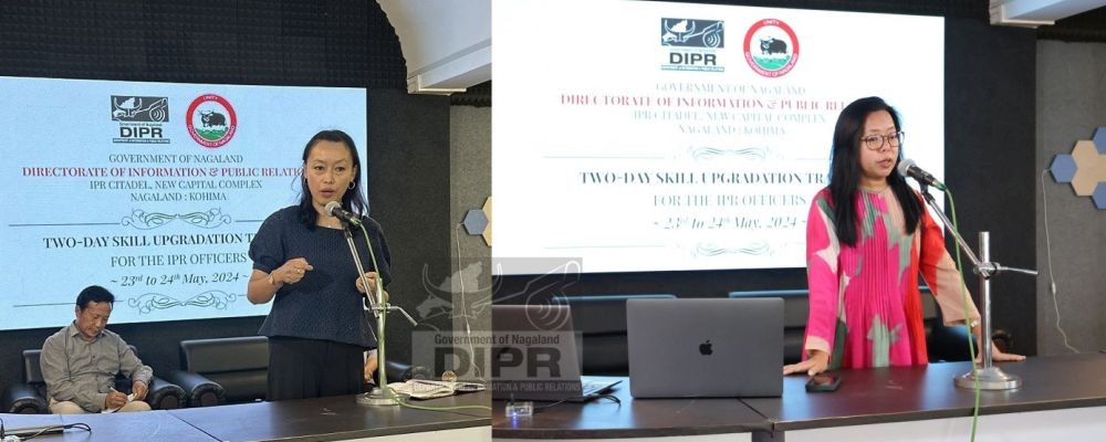 Ayieno Kechu, Media Secretary, Chief Minister’s Office, and Yirmiyan Arthur, Deputy News Director of Asia Pacific at the Associated Press. (DIPR Photo)